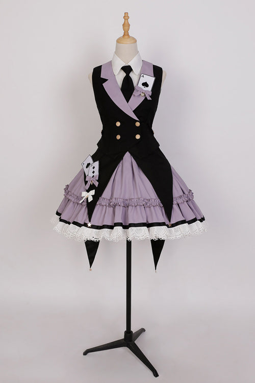 Alice Phantom Thief Dovetail Playing Card Embellished Gothic Lolita Jsk Dress