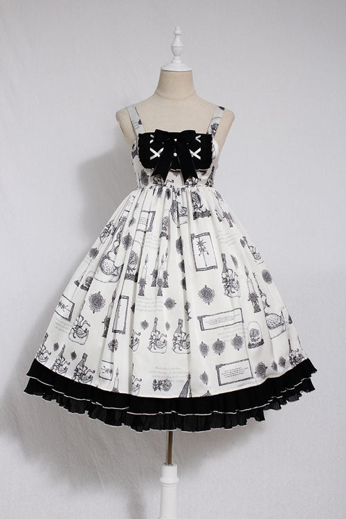 Christian Pious Duck Print Sleeveless Bowknot Sweet Lolita JSK Dress