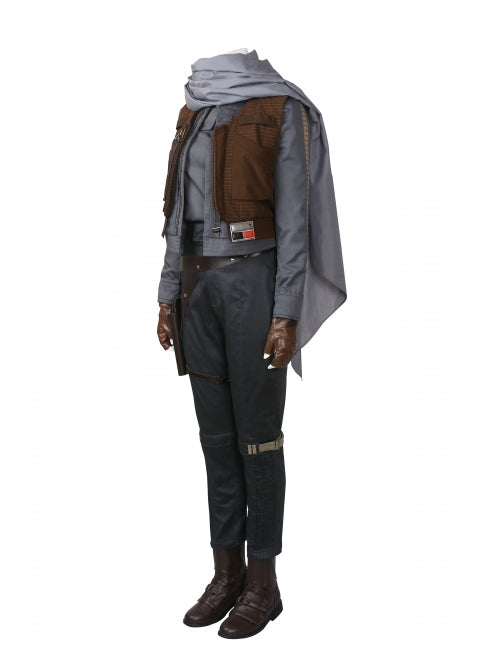Rogue One A Star Wars Story Jyn Erso Gray Halloween Cosplay Costume