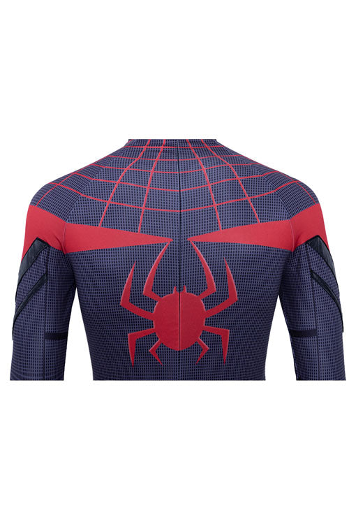 Marvel's Spider-Man Miles Morales PS5 Game Version Black Battle Suit Halloween Cosplay Costume Full Set