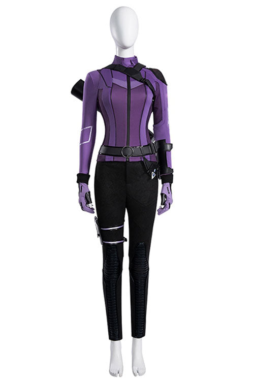 Hawkeye Female Version Hawkeye Kate Bishop Purple/Black New Version Halloween Cosplay Costume Full Set