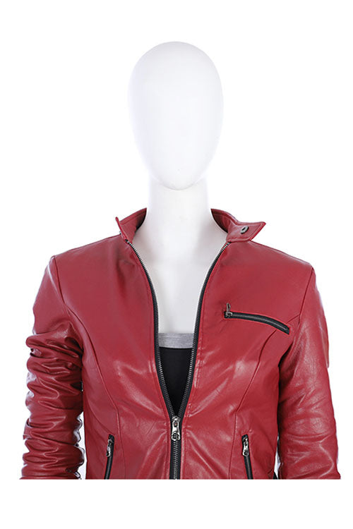 Resident Evil Biohazard Re 2 Claire Redfield Halloween Cosplay Costume Red Jacket