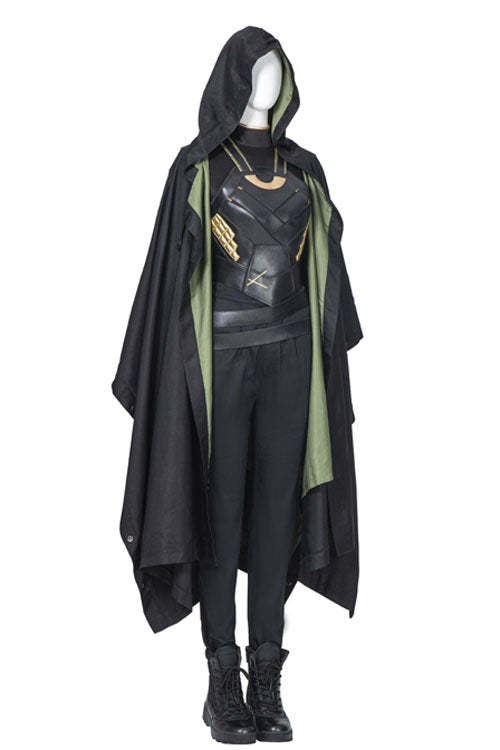 TV Drama Loki Female Loki Sylvie Lushton Halloween Upgraded Version Cloak Cosplay Costume Full Set