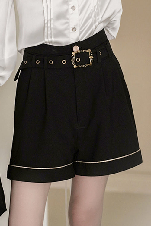 Black Vintage Tomorrow Vow Ouji Lolita Shorts