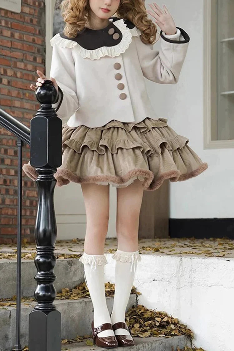 Brown Coco Diary Autumn Winter Sweet Princess Lolita Skirt