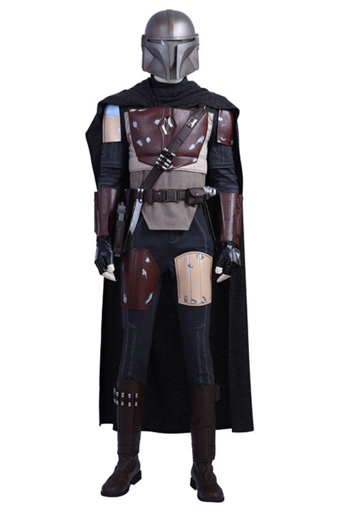 The Mandalorian Black Battle Suit Halloween Cosplay Costume Full Set