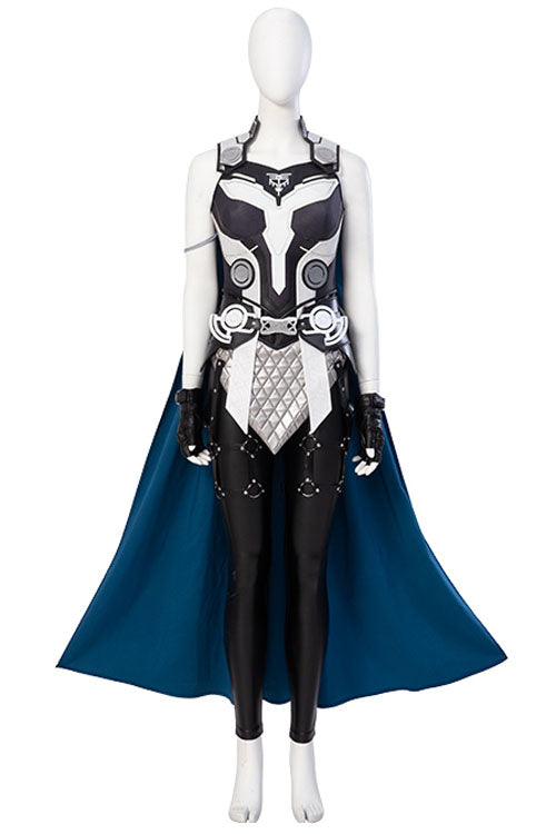 Thor Love And Thunder Valkyrie Jane Foster Black Battle Suit Halloween Cosplay Costume Full Set