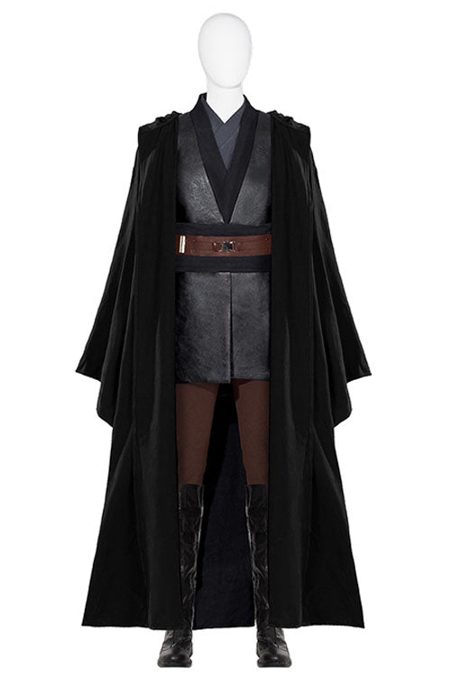 TV Drama Obi-Wan Kenobi Anakin Skywalker Black Outfit Halloween Cosplay Costume Accessories Gloves