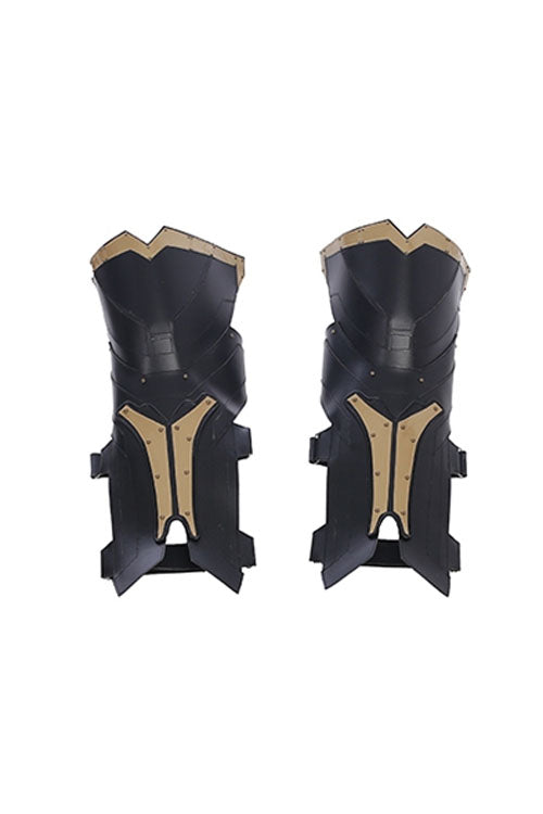 Thor The Dark World Thor Odinson Black/Red Halloween Cosplay Costume Accessories Black Leg Guards