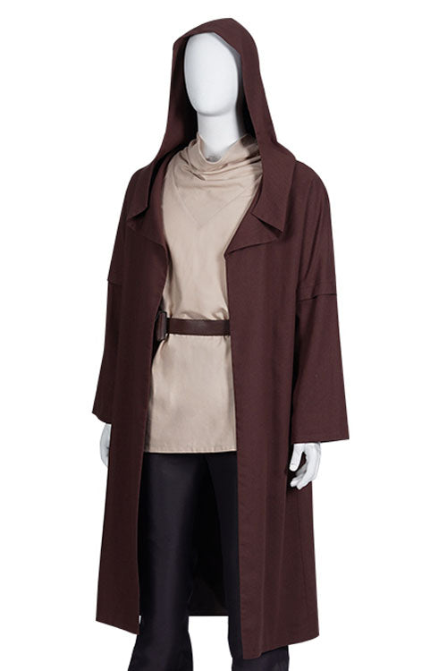 Star Wars Derivative Drama Obi-Wan Kenobi Halloween Cosplay Costume Brown Outerwear