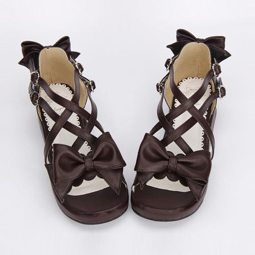 Bowknot Cute Mid heel Sweet Lolita Sandals