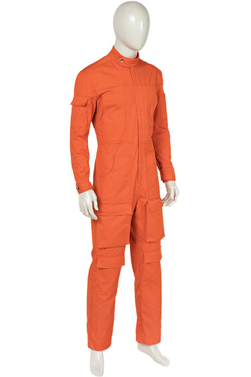 Star Wars Squadrons Fighter Flight Suit Orange Halloween Cosplay Costume Full Set