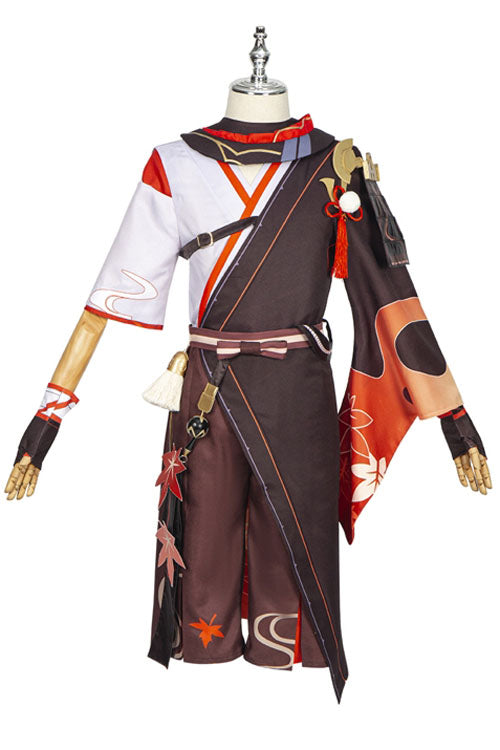 Genshin Impact Kaedehara Kazuha Halloween Upgrade Version Cosplay Costume Full Set