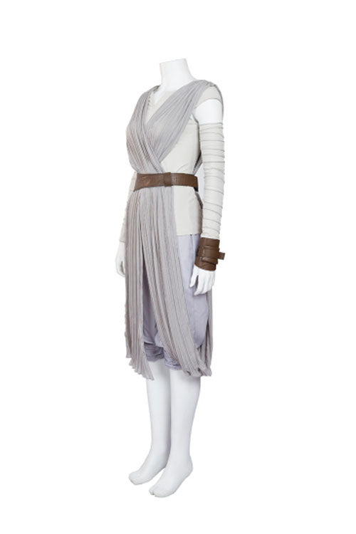 Star Wars The Force Awakens Rey Skywalker Gray Upgrade Version Cosplay Costume Full Set