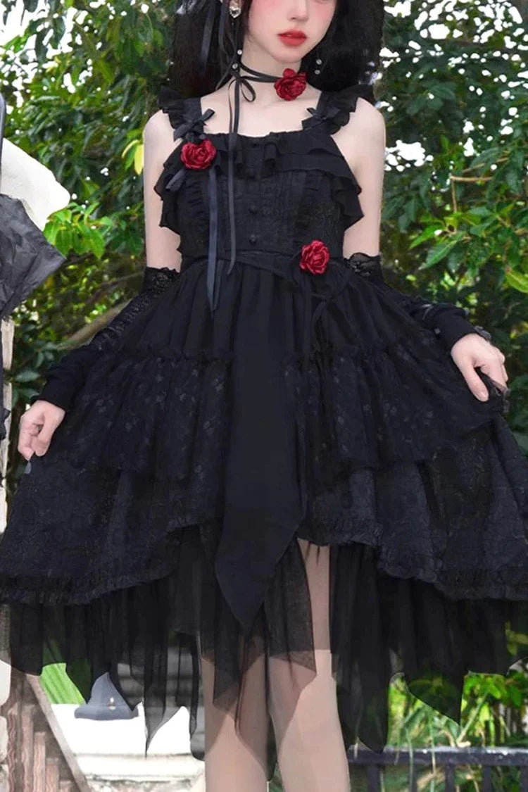 Black Rose Luna and Dawn Gothic Lolita Jsk Dress