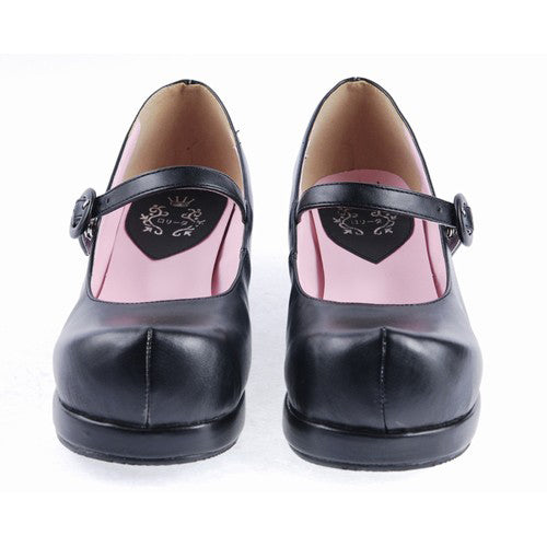 Black Simplicity Strap Platform Classic Lolita Shoes