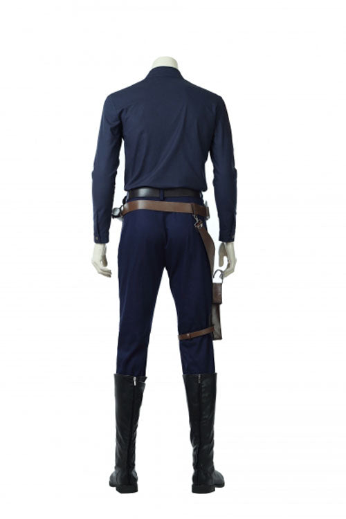 Star Wars Han Solo Brown Jacket Suit Halloween Cosplay Costume Full Set