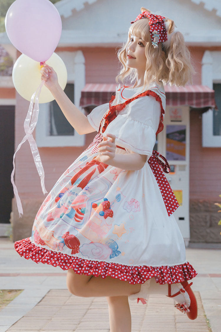 Candy Gift Polka Point Print Princess Sweet Lolita JSK Dress