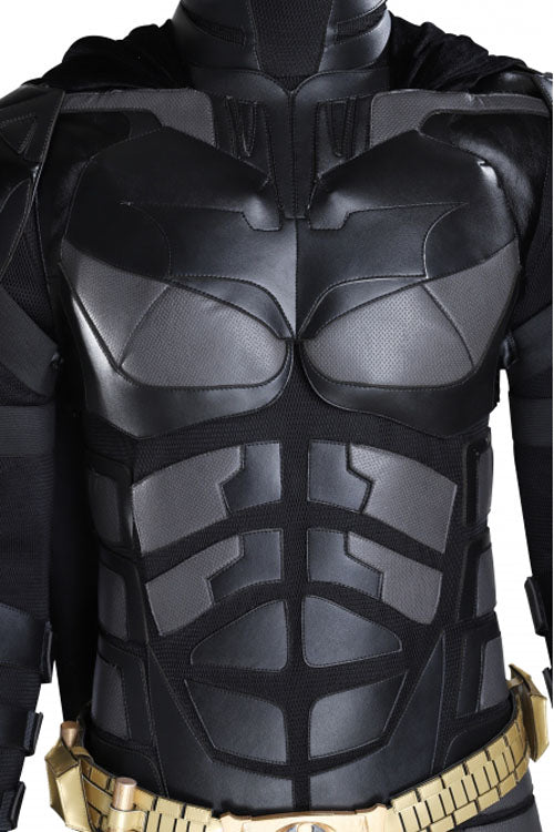 Black Batman The Dark Knight Batman Bruce Wayne Halloween Cosplay Costume Full Set