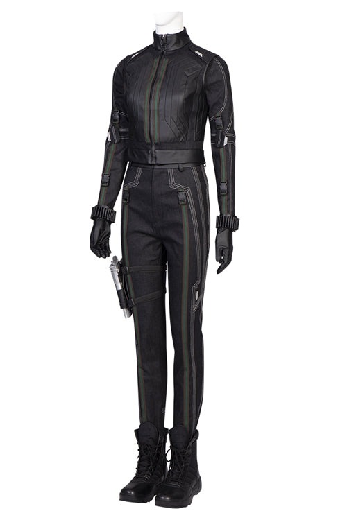 Hawkeye Season 1 Generation Black Widow Yelena Belova Halloween Cosplay Costume Black Battle Suit Set