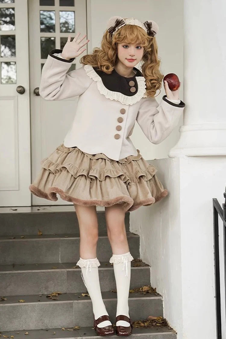 Brown Coco Diary Autumn Winter Sweet Princess Lolita Skirt