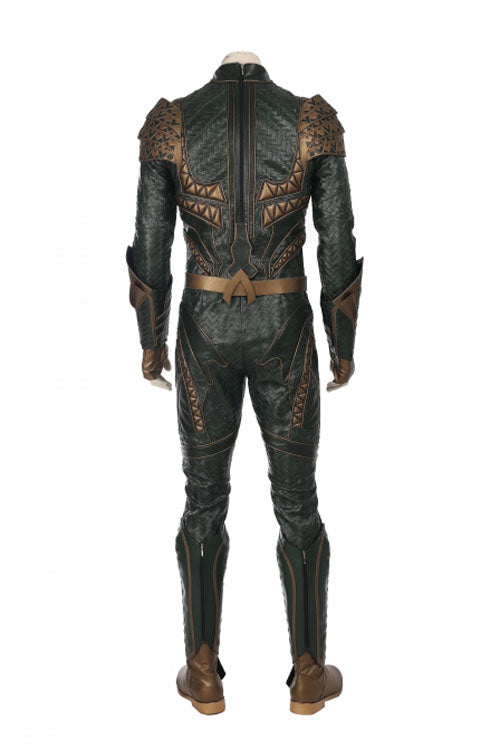 Justice League Aquaman Arthur Curry Battle Suit Halloween Cosplay Costume Full Set