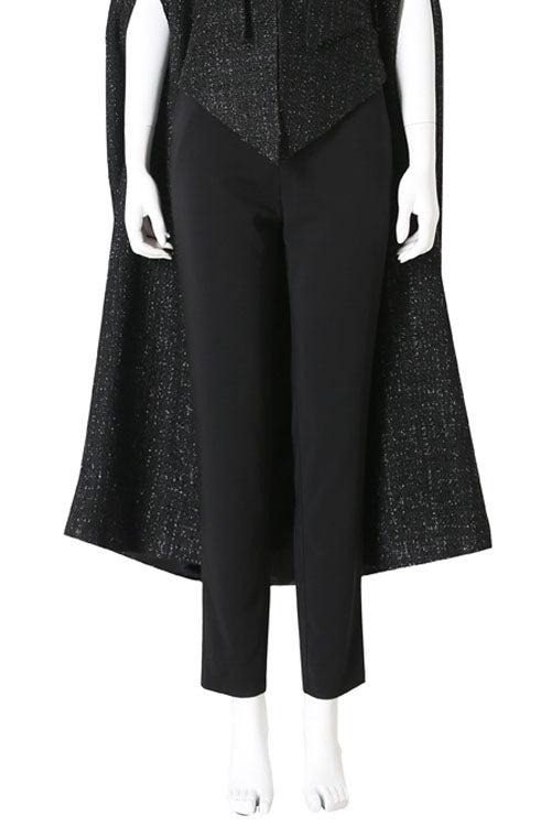 Cruella Black Windbreaker Suit Halloween Cosplay Costume Black Pants