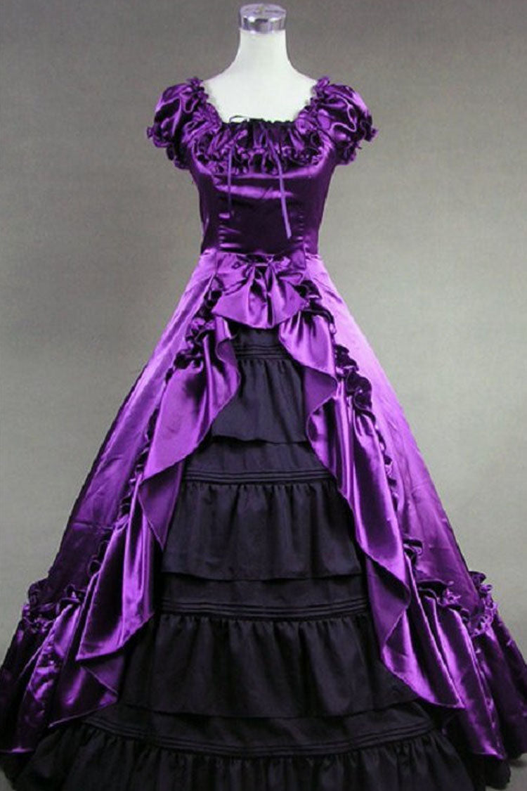 Purple Square Collar Sleeveless Cardigan Victorian Gothic Lolita Dress