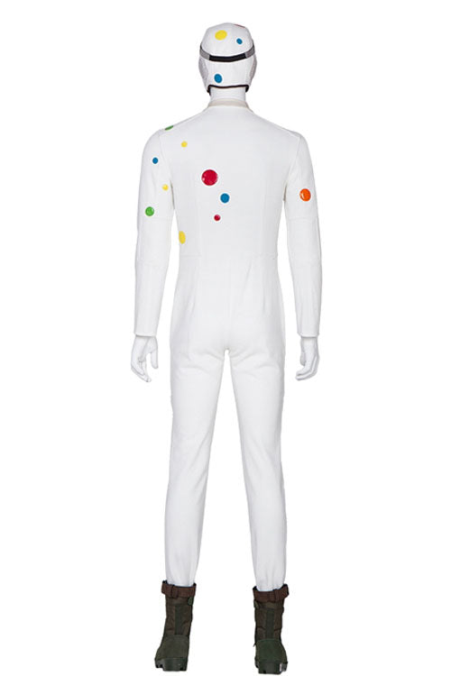 Suicide Squad Polka Dot Man White Halloween Cosplay Costume Full Set