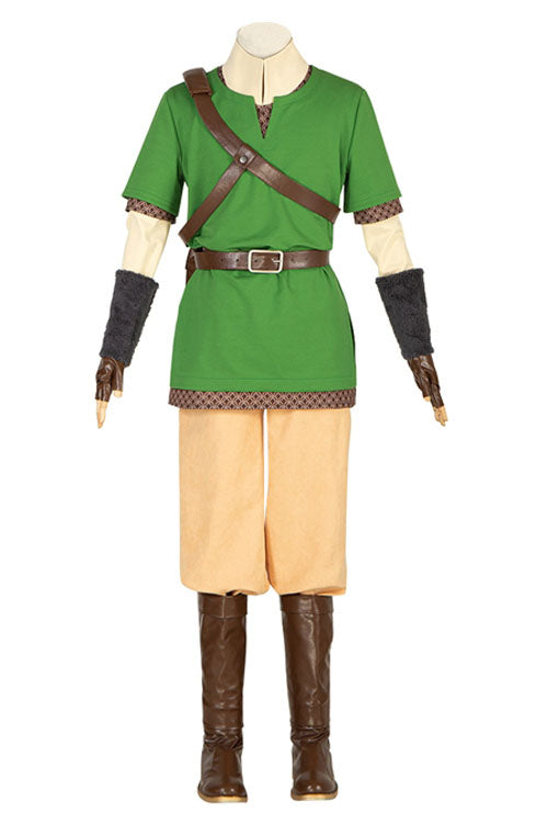 The Legend Of Zelda Skyward Sword Link Green Halloween Cosplay Costume Full Set