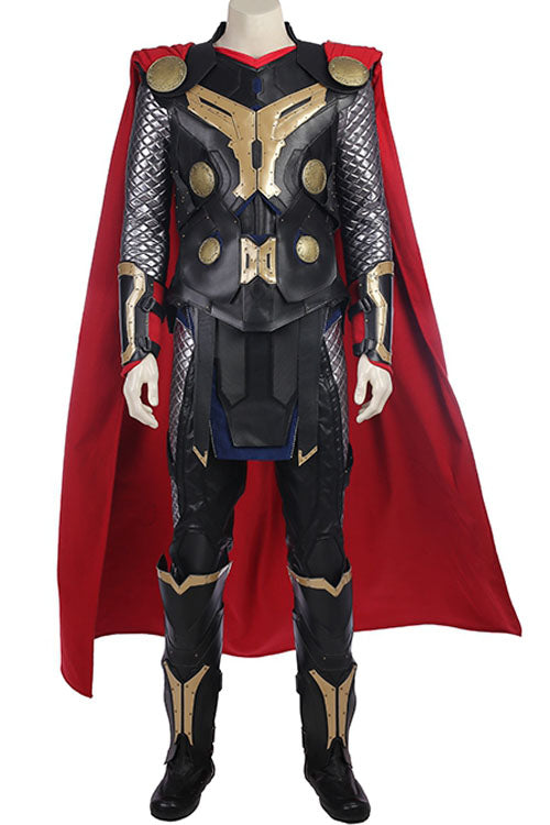 Thor The Dark World Thor Odinson Black/Red Halloween Cosplay Costume Black Trousers