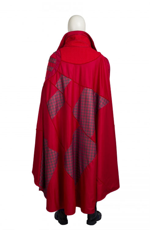 Doctor Strange Stephen Strange Halloween Cosplay Costume Red Stand Collar Printing Cloak