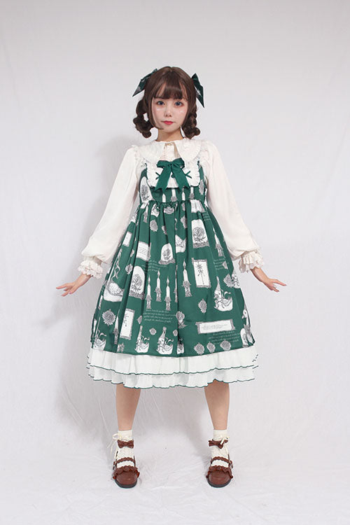 Christian Pious Duck Print Sleeveless Bowknot Sweet Lolita JSK Dress