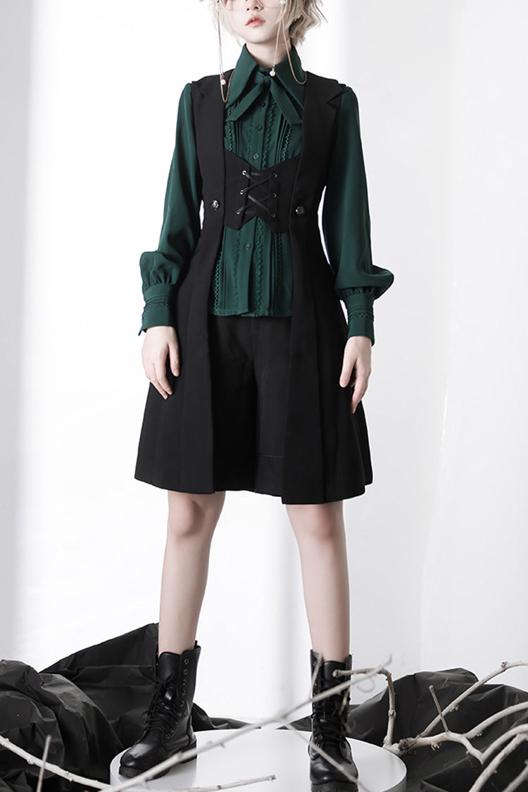 Overture Middle Ages Ouji Fashion Gothic Lolita Long Vest 2 Colors