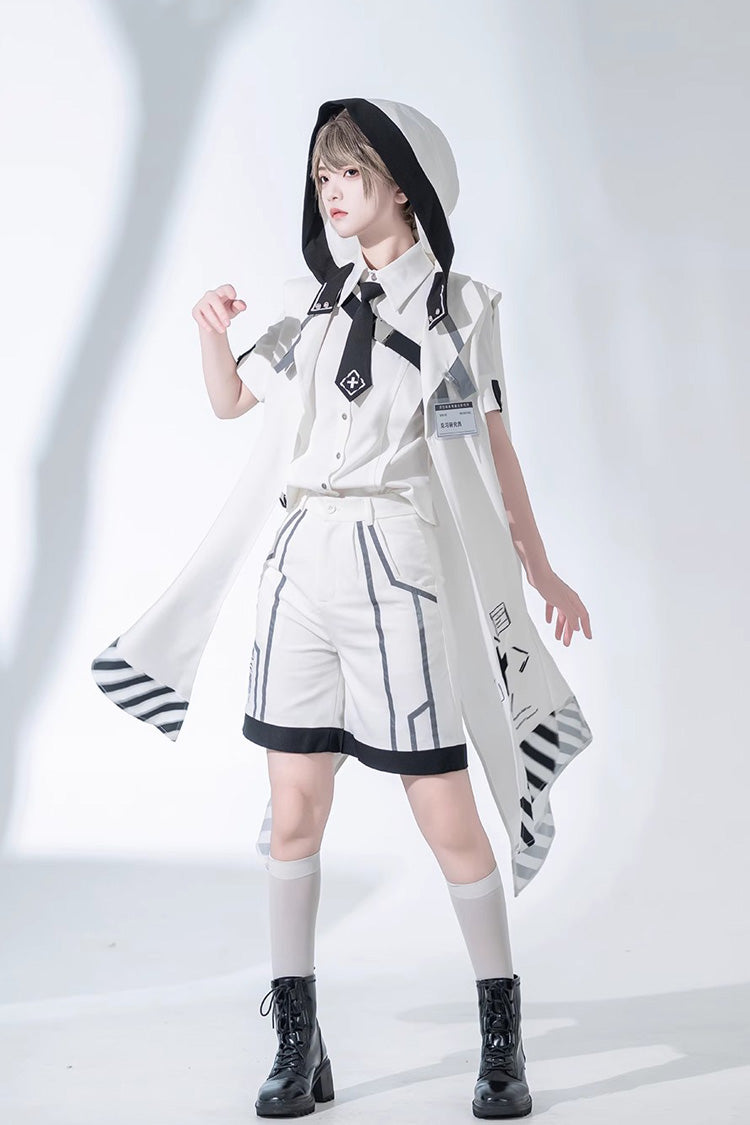 White Handsome Ouji Lolita Fashion Shorts
