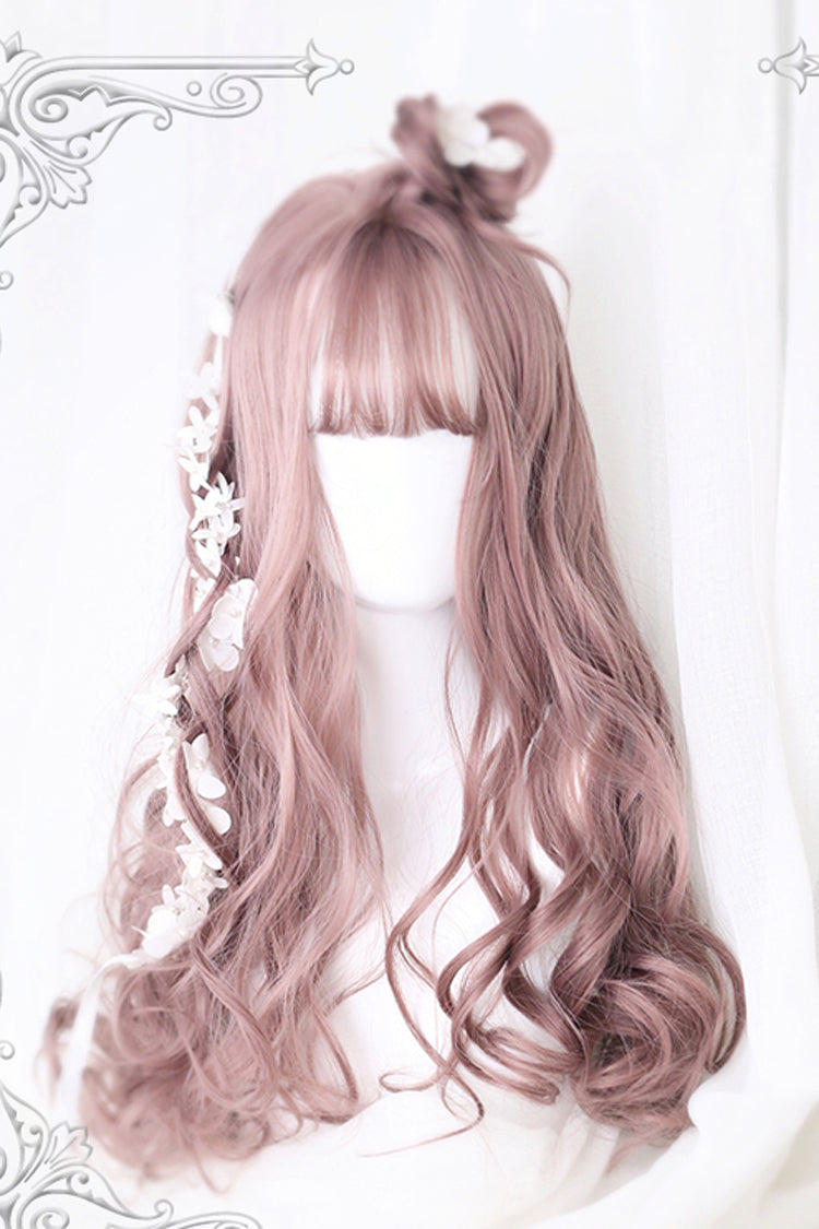Pink Cute Long Curly Hair Sweet Lolita Wigs