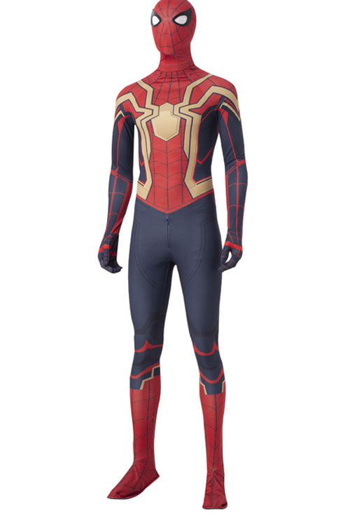 スパイダーマンノーウェイホームアイアンスパイダーマンピーターパーカーレッドバトルスーツハロウィンコスプレ衣装ボディスーツ