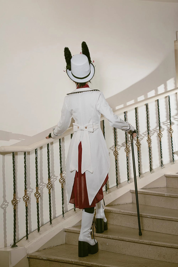 White Rabbit Duke Handsome Elegant Ouji Fashion Lolita Coat