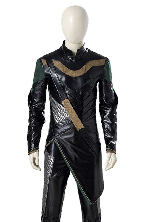 Loki Armor Season 1 Suit Halloween Cosplay Costume Black Top
