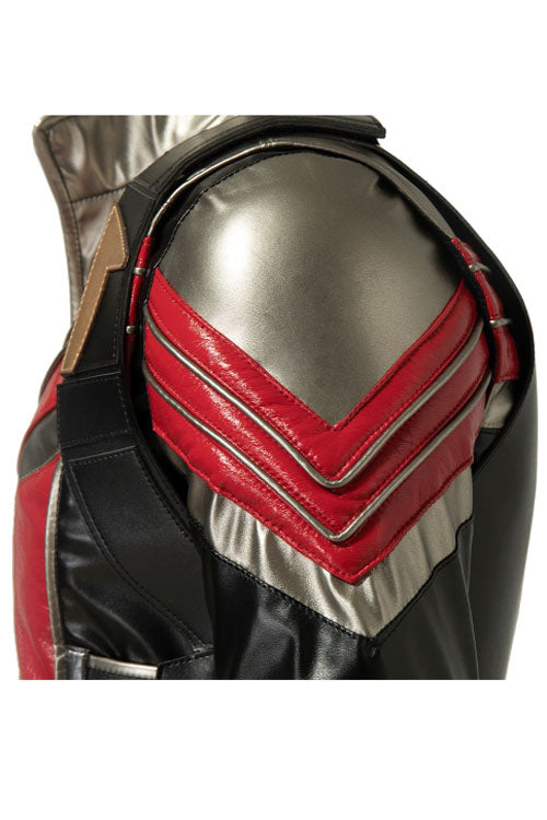 The Falcon And The Winter Soldier Falcon Sam Wilson Black/Red Battle Suit Halloween Cosplay Costume Full Set