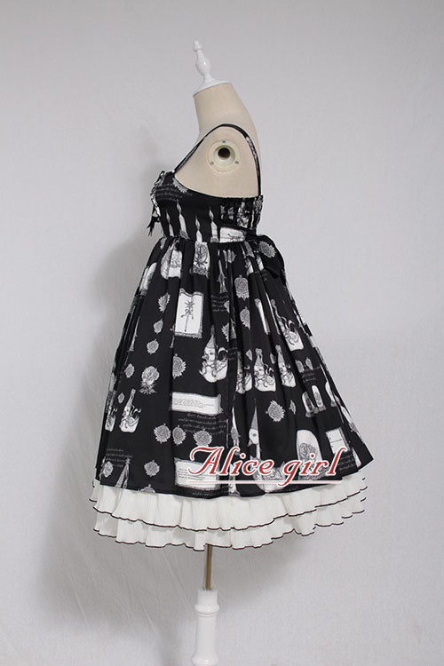 Christian Pious Duck Print Sleeveless Bowknot Sweet Lolita JSK Dress