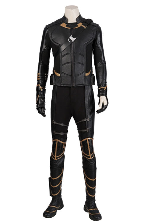 Avengers Endgame Hawkeye Clint Barton Black Halloween Cosplay Costume Full Set