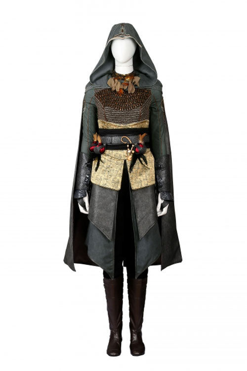 Assassin's Creed Sophia Halloween Cosplay Costume Dark Brown Boots