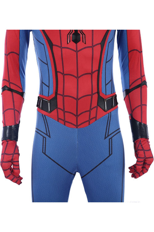 Spider-Man Homecoming Spider-Man Peter Parker Sock Covers Version Red/Blue Battle Suit Halloween Cosplay Costume Full Set