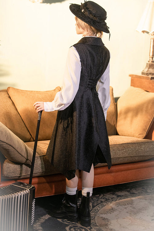 Black Princess Chronicles Burn To Ash Female Gothic Ouji Lolita Long Vest