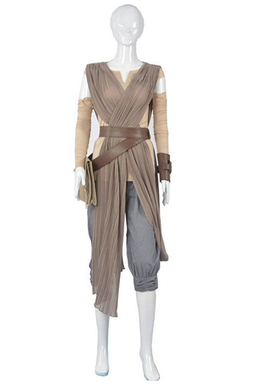 Star Wars The Force Awakens Jedi Knight Rey Skywalker Cosplay Costume Full Set