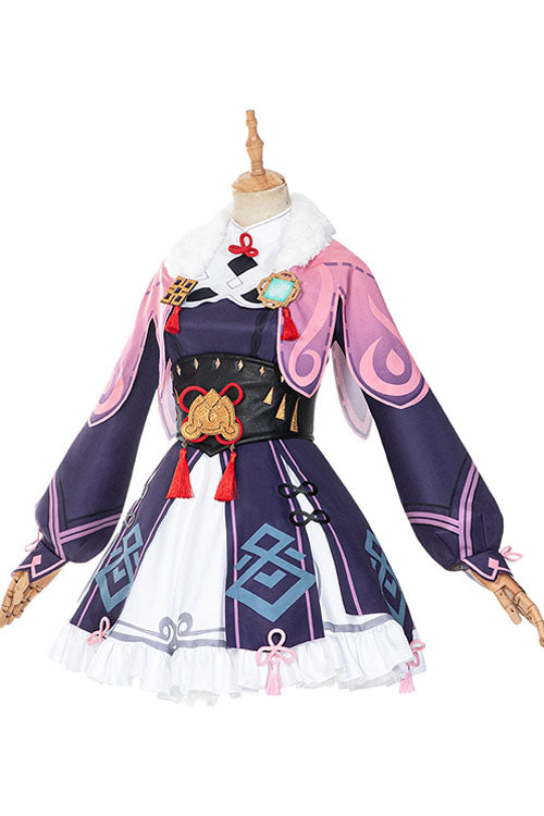 Genshin Impact Yun Jin Game Halloween Cosplay Costume Lolita Purple Dress Full Set