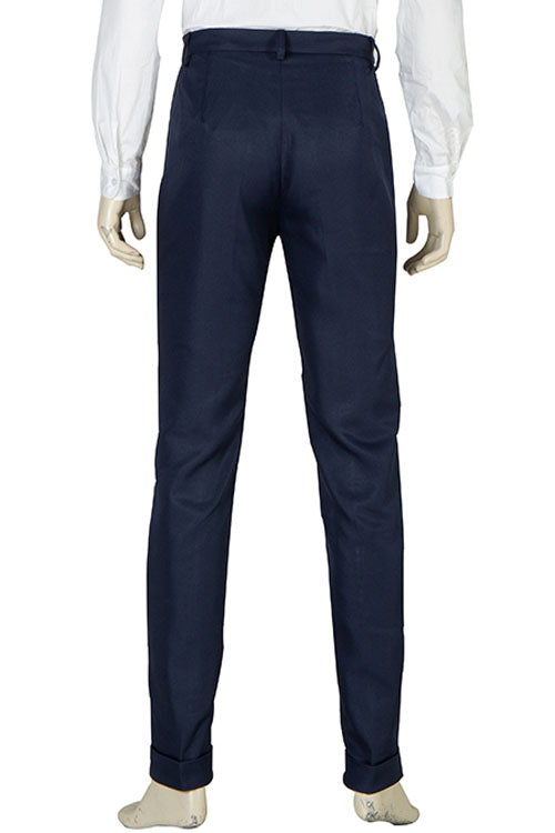 Biohazard Resident Evil Infinite Darkness Leon Scott Kennedy Halloween Blue Clothing Cosplay Costume Dark Blue Suit Trousers