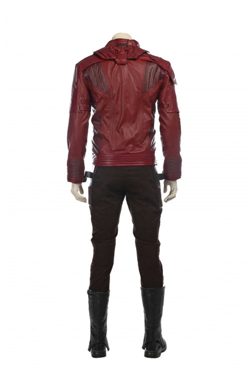 Guardians Of The Galaxy Vol 2 Star-Lord Peter Jason Quill Halloween Cosplay Costume Red Short Jacket Full Set