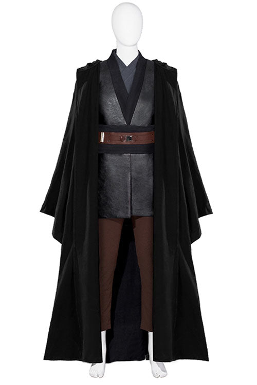 TV Drama Obi-Wan Kenobi Anakin Skywalker Black Outfit Halloween Cosplay Costume Full Set